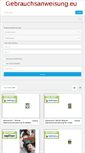 Mobile Screenshot of gebrauchsanweisung.eu