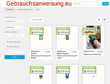 Tablet Screenshot of gebrauchsanweisung.eu